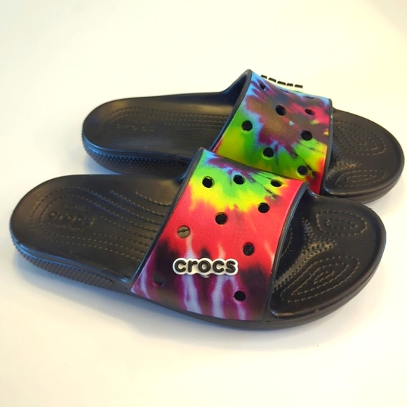CROCS Shoes New Mens Crocs Classic Slipon Tie Dye Graphic